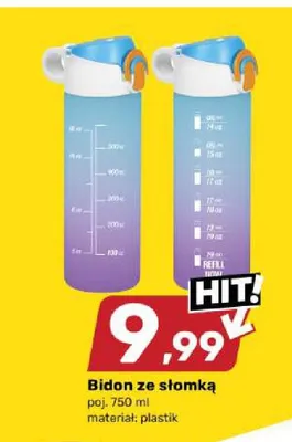 Bidon ze słomką promocja w Bricomarche