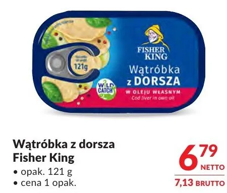 Wątróbka z dorsza Fisher King promocja w Makro