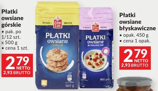 Płatki owsiane górskie promocja w Makro