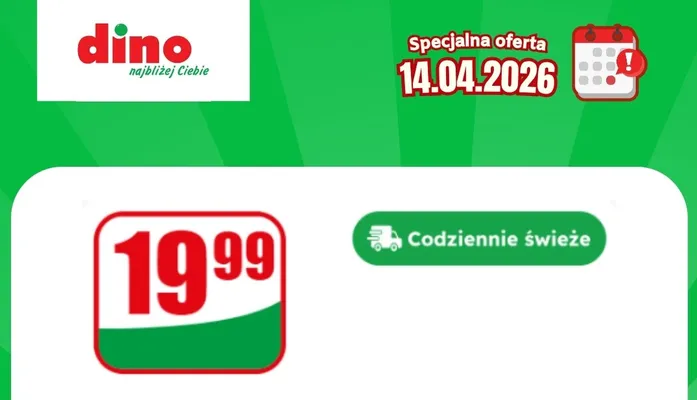 Specjalna oferta na 14.04.2026 - promocje spoza gazetki, strona 2 promocja w Dino