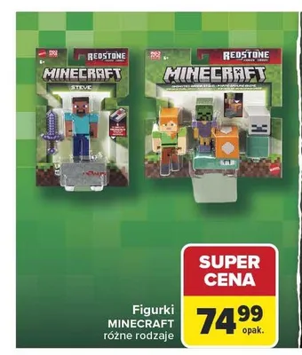 Figurki MINECRAFT promocja w Carrefour