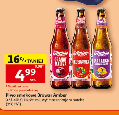 Piwo smakowe Browar Amber Marango promocja w Auchan