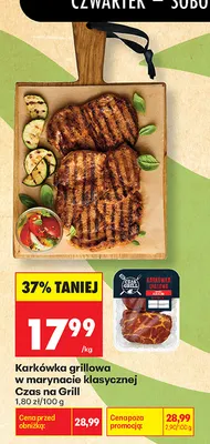 Karkówka grillowa w marynacie klasycznej Czas na Grill promocja w Biedronka