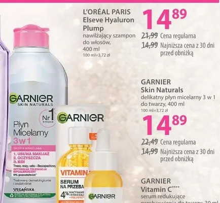 Delikatny płyn micelarny 3 w 1 Skin Naturals promocja w Hebe