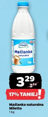 Maślanka naturalna promocja w Netto