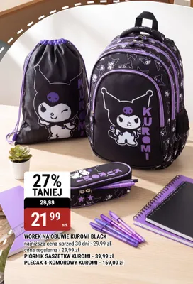 Plecak 4-komorowy Kuromi promocja w bi1