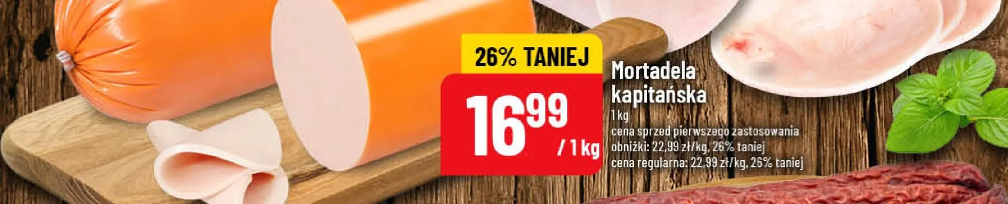 Mortadela kapitańska promocja w POLOmarket