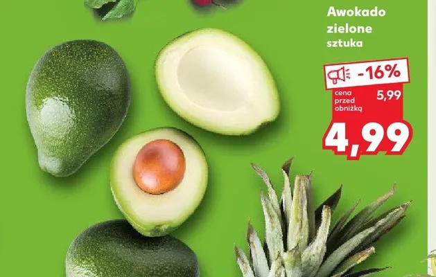 Awokado zielone promocja w Kaufland