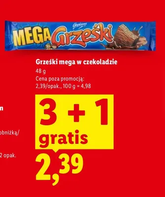 Baton mega w czekoladzie promocja w Lidl