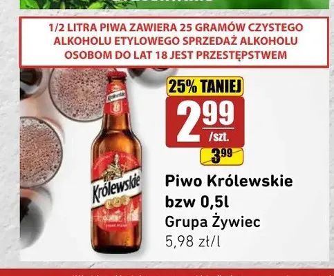 Piwo Królewskie b.zw. promocja w API Market