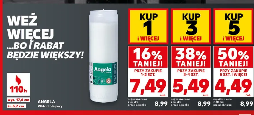 Wkład olejowy Angela promocja w Kaufland