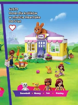 Klocki LEGO Friends 42679 Hotel dla królików w mieście Heartlake promocja w LEGO