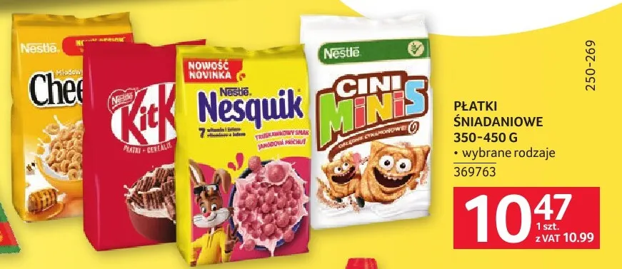 Płatki śniadaniowe Cheerios Miodowy Nestlé promocja w Selgros