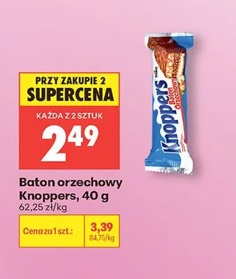 Baton orzechowy Knoppers promocja w Biedronka