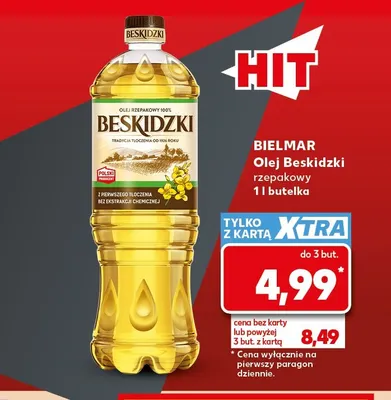Olej rzepakowy Beskidzki promocja w Kaufland
