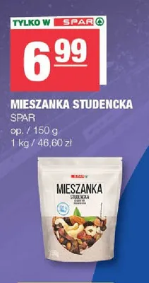 Mieszanka studencka SPAR promocja w SPAR
