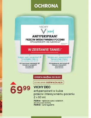 Antyperspirant w kulce Vichy Deo przeciw intensywnemu poceniu 2-pak promocja w Ziko Dermo