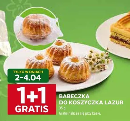 Babeczka do koszyczka Lazur promocja w Stokrotka