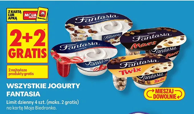 Jogurty wszystkie promocja w Biedronka