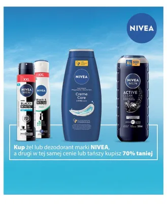 Żel lub dezodorant NIVEA promocja w Hebe