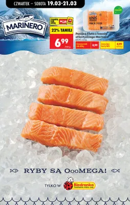 Porcje z fileta z łososia atlantyckiego promocja w Biedronka