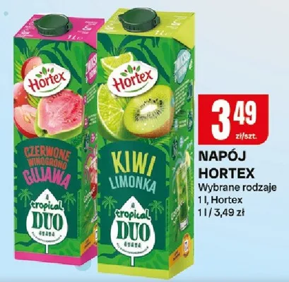 Napój Hortex wybrane rodzaje promocja w Chorten