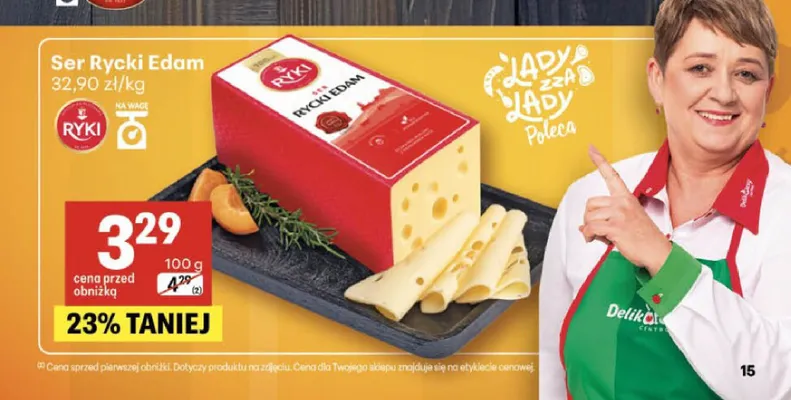 Ser Rycki Edam Ryki promocja w Delikatesy Centrum