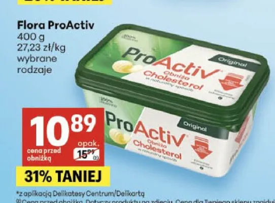 Flora ProActiv promocja w Delikatesy Centrum