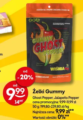Żelki Gummy Ghost Pepper, Jalapeño Pepper promocja w Żabka
