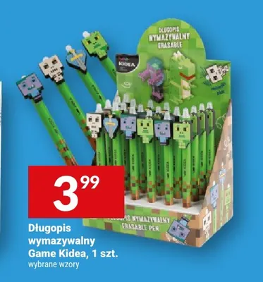 Długopis wymazywalny Game Kidea promocja w Twój Market