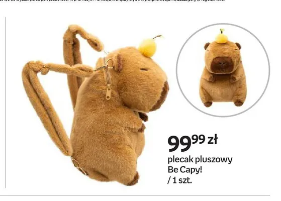 Plecak pluszowy Be Capy! promocja w Empik