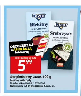 Ser pleśniowy Lazur błękitny promocja w Twój Market