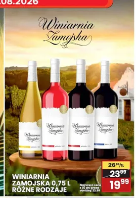 Wino owocowe Winiarnia Zamojska Rose promocja w Wafelek