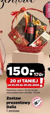 Zestaw prezentowy Dalia promocja w Netto