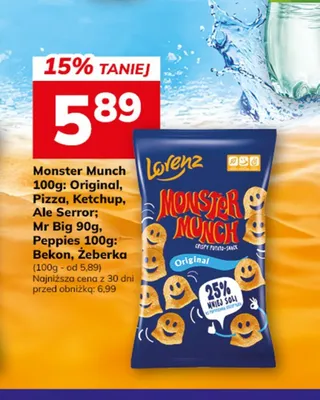 Chrupki Peppies bekonowe Lorenz 100 g promocja w Hitpol