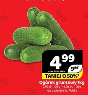 Ogórek gruntowy polski promocja w Delfin