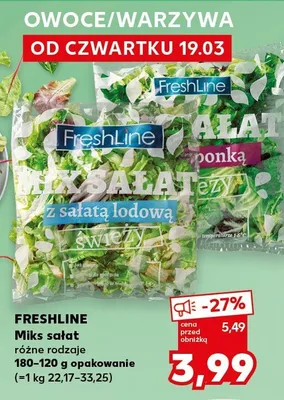 Miks sałat różne rodzaje promocja w Kaufland