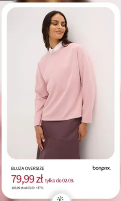 Bluza oversize Bonprix promocja w bonprix
