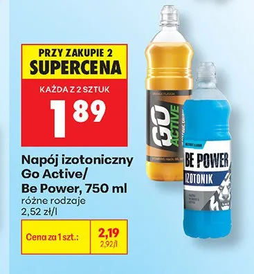 Napój izotoniczny Be Power promocja w Biedronka