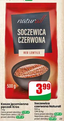 Soczewica czerwona Naturall promocja w Dino