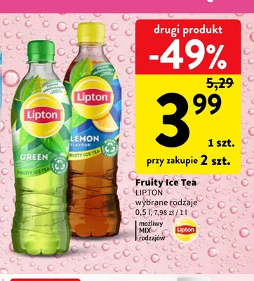 Fruity Ice Tea Lipton promocja w Intermarche