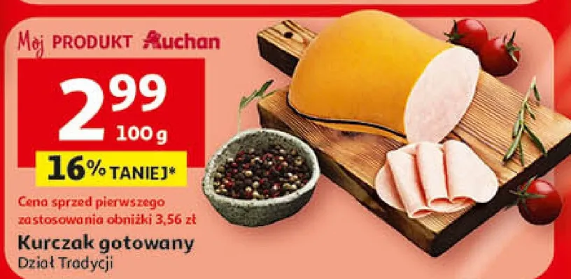 Kurczak gotowany promocja w Auchan