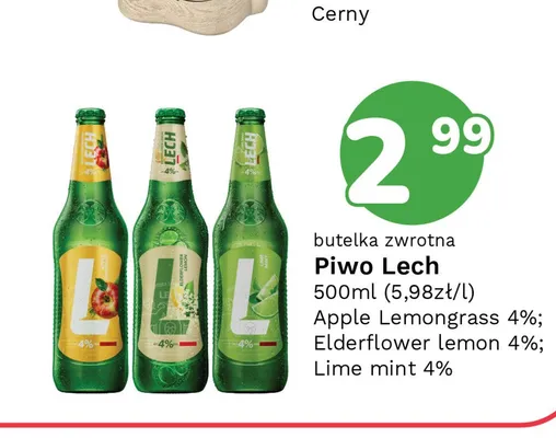 Piwo Lech Apple Lemongrass 4% promocja w Limonka