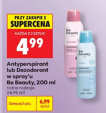 Dezodorant w spray'u Be Beauty Fresh promocja w Biedronka