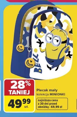 Plecak mały Minionki promocja w Carrefour