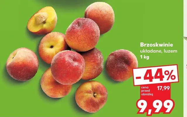 Brzoskwinie promocja w Kaufland