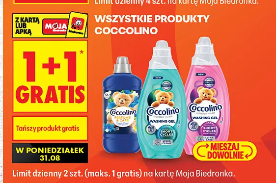 Produkty Coccolino promocja w Biedronka