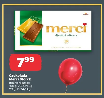 Czekolada Merci promocja w Netto