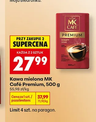 Kawa mielona MK Café Premium promocja w Biedronka