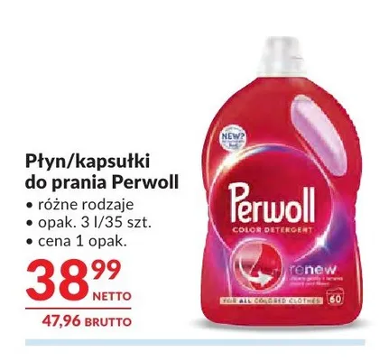 Płyn do prania Perwoll Renew Color promocja w Makro